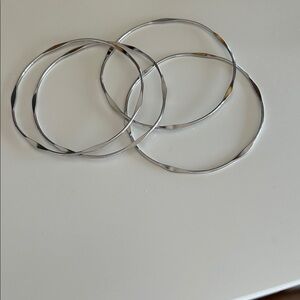 Lane Bryant Silver Twist Bracelets